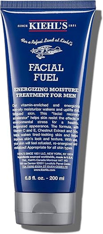 Kiehl’s Facial Fuel Moisturizer: Creme Facial Masculino com Vitamina C e Cafeína, Antioxidantes para Energizar e Reduzir Opacidade, Não Oleoso, Livre de Parabenos, 50g