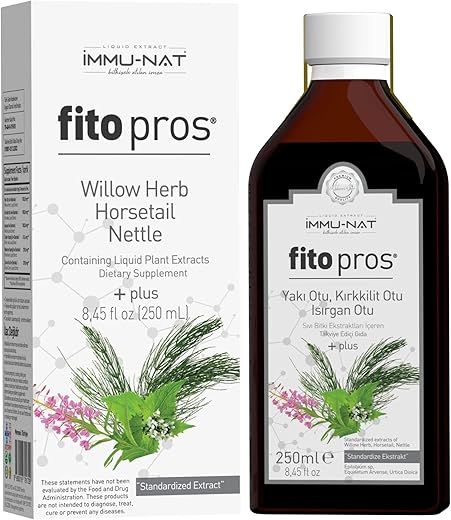 Immu-nat - Blend Herbal para Saúde da Próstata, 250ml Folha de Urtiga, Cavalinha, Folha de Oliveira, Alecrim, Erva-leiteira