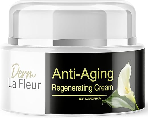 LIVORKA - Derm La Fleur Cream – Creme Anti-Envelhecimento Derm La Fleur, 1 Frasco para 30 Dias, Derm LaFleur Plus, Máscara Facial Derm La Fleur Deluxe