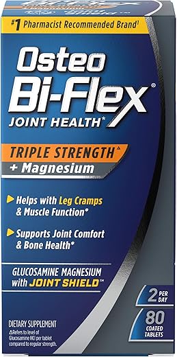 Suplemento Articular Triplo com Glucosamina – Fortalecimento das Articulações – 60 comprimidos - Osteo Bi-Flex