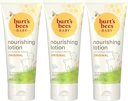 Burt's Bees - Burt’s Bees Loção Hidratante para Bebês, Fragrância Original – Tubo de 6 Ounce (180 ml) – Pacote com 3 Unidades