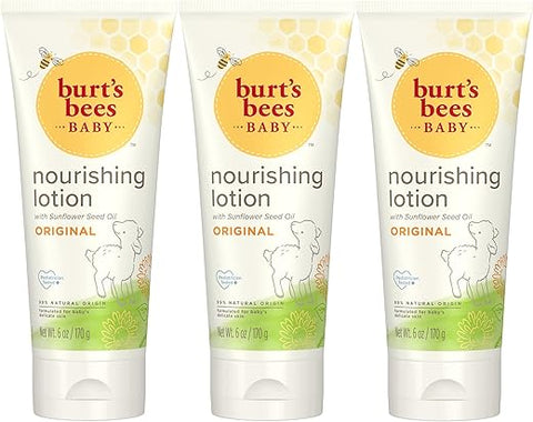 Burt's Bees - Burt’s Bees Loção Hidratante para Bebês, Fragrância Original – Tubo de 6 Ounce (180 ml) – Pacote com 3 Unidades