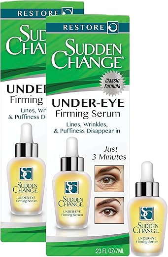 Sérum Firmador Instantâneo para Bolsas Sob os Olhos – Tratamento para Inchaço e Linhas – Fórmula Clássica – 15ml - Sudden Change