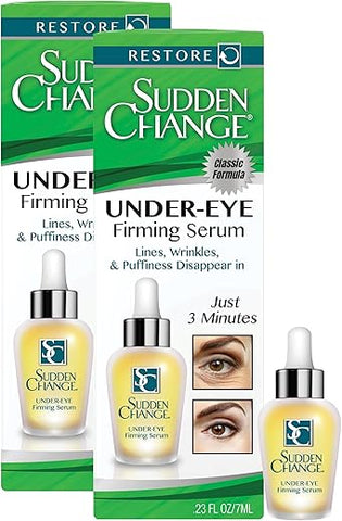 Sérum Firmador Instantâneo para Bolsas Sob os Olhos – Tratamento para Inchaço e Linhas – Fórmula Clássica – 15ml - Sudden Change