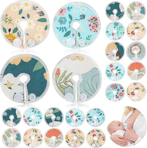 Sosation - 32 Capas de Botão para Tubo G G Tube Pad Suporte para Alimentação Almofadas de Algodão para Tubo G Suprimentos Reutilizáveis para Tubo de Alimentação Capas Macias para Cuidados de Amamentação, 4