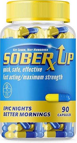 SOBER UP - Remédio de Máxima Potência – Marca: Maximum Strength – 30g