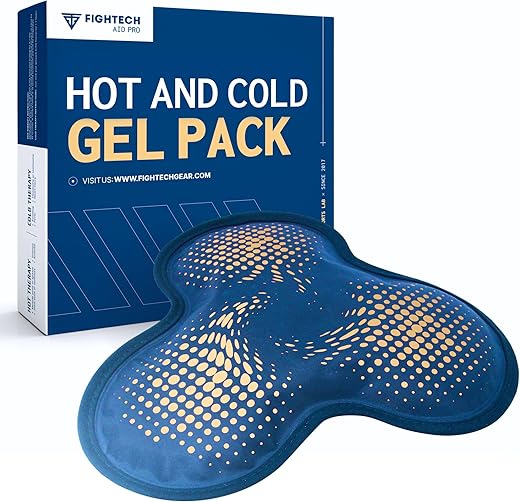 FIGHTECH - Gel Reutilizável Quente e Frio para Ombro, Manguito Rotador, Joelho, Costas, Cabeça, Olhos, Cotovelo, Quadril – Prova de Vazamento Pós-Cirurgia Aquecimento