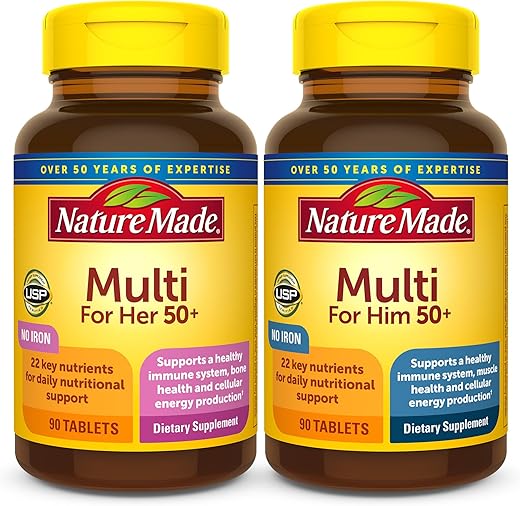 Multivitamínico 50 Homem – 60 Cápsulas - Nature Made