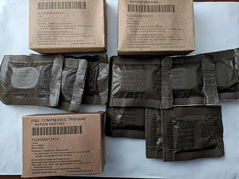 U.S. Military - Barras de Combustível Trioxane Militar dos EUA – Pack com 3 unidades (Marca do Produto)