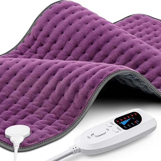 TATOWN - Aquecedor Elétrico XXXL para Alívio de Dor nas Costas e Cólicas, Almofadas Térmicas para Pescoço/Ombros/Pernas/Joelhos, Presentes de Natal Aquecidos para Mulheres Homens Mãe Pai, 6 Configurações de Calor com Desligamento Automático
