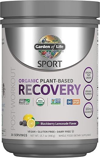 Sport Pó Orgânico Vegano para Recuperação Muscular Pós-Treino à Base de Plantas para Homens – 100% Natural e Eficiente - Garden of Life