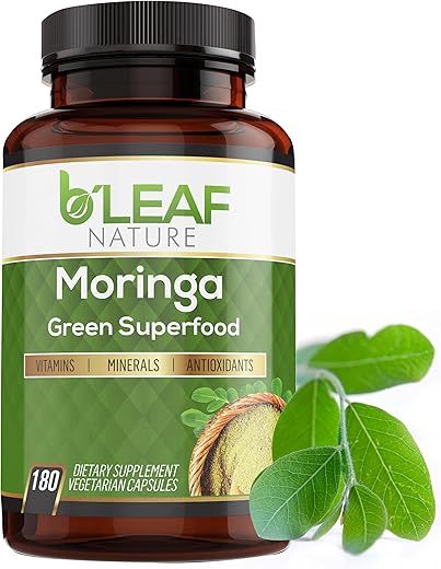 B'LEAF NATURE - B’Leaf Nature Pure Moringa Oleifera em Cápsulas 1000mg – Sistema Imunológico