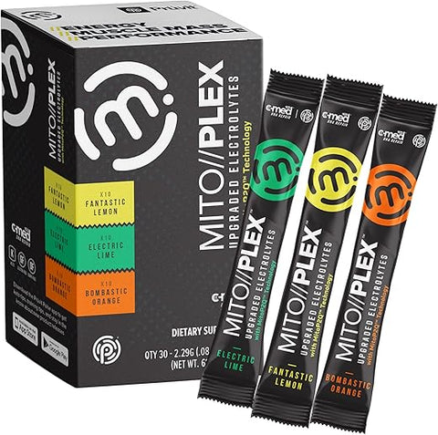 PRÜVIT - Pruvit MITO//PLEX® Citrus Pack – Eletrólitos Aprimorados com Tecnologia MitoP2Q – Cetonas Terapêuticas Puras para Crescimento Ósseo, Aumento de Energia e Sistema Imunológico