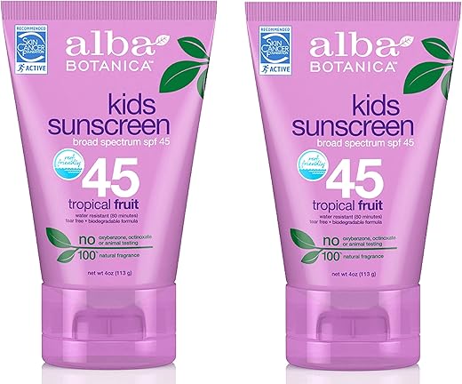 Very Emollient, Protetor Solar Infantil FPS 45 118 ml (Pacote com 2) - Alba Botanica