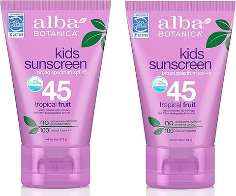 Very Emollient, Protetor Solar Infantil FPS 45 118 ml (Pacote com 2) - Alba Botanica