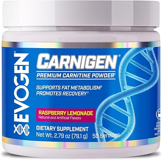Carnigen Framboesa Limonada | Pó Termogênico de Carnitina, Tartrato de Carnitina, Acetil-L-Carnitina, Fumarato de Carnitina, Bioperina, 50 Porções - Evogen