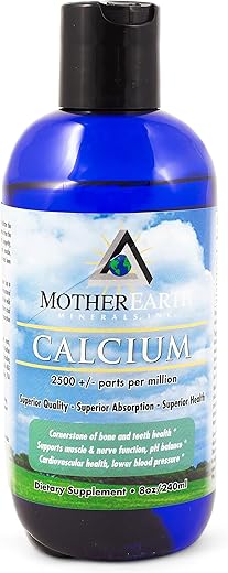 Cálcio – Estimula Nutrientes nas Células, Elimina Resíduos - Mother Earth Minerals