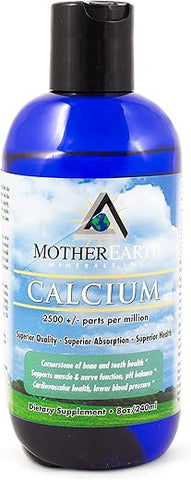 Cálcio – Estimula Nutrientes nas Células, Elimina Resíduos - Mother Earth Minerals