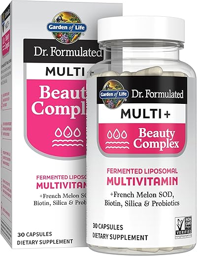 Dr. Formulated Complexo Multi Beleza Cápsulas – Fórmula Avançada para Cabelo, Pele e Unhas – 60 Cápsulas - Garden of Life
