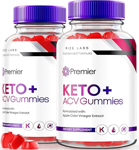 rize labs - (2 Pacotes) Gomas Premier Keto ACV, Gomas Keto Extreme 2000mg Avançadas para Perda de Peso, Gomas Keto Plus ACV, Suplemento de Vinagre de Maçã 100% Natural, Fórmula Oficial