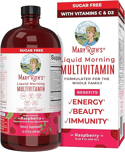 MaryRuth Organics - MaryRuth’s Multivitamina para Mulheres | Homens – Fórmula Completa para Saúde e Bem-Estar | 60 Cápsulas | Vitaminas e Minerais Essenciais | Energia e Imunidade  MaryRuth