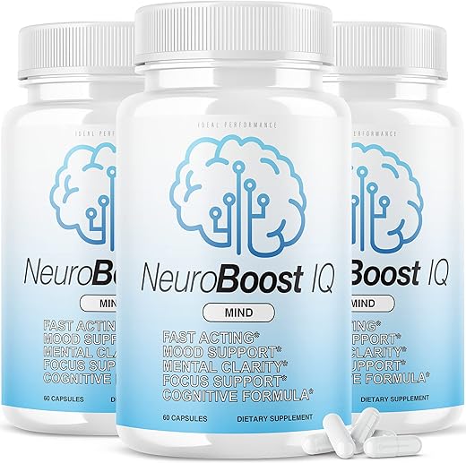 IDEAL PERFORMANCE - Neuro Boost IQ – Suplemento para o cérebro – Ben Carson – Neurobooster – Neuroboostiq (180 cápsulas)