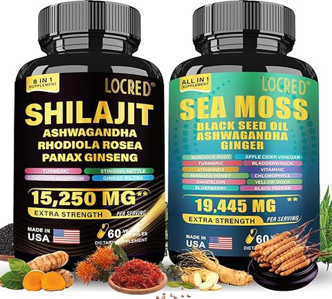 Aimery - Pacote Vitalidade Suprema – Sea Moss 16 em 1 | 500g | Marca Ultimate