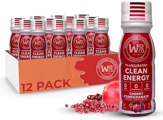 WHOLESOME ORGANICS - Energético Natural Extra Forte Sem Açúcar – Shots de Energia 60ml