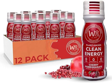 WHOLESOME ORGANICS - Energético Natural Extra Forte Sem Açúcar – Shots de Energia 60ml