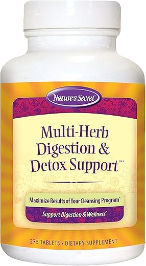 Nature's Secret - Nature’s Secret Multi Herb Digestion – Fórmula Natural para Melhorar a Digestão – 60 Cápsulas