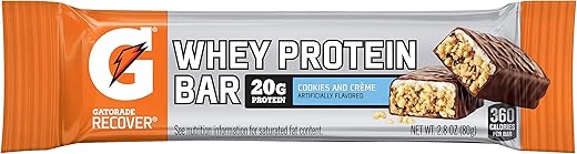 PS Medical - Gatorade Barra de Proteína Whey Recovery, Cookies – 30g