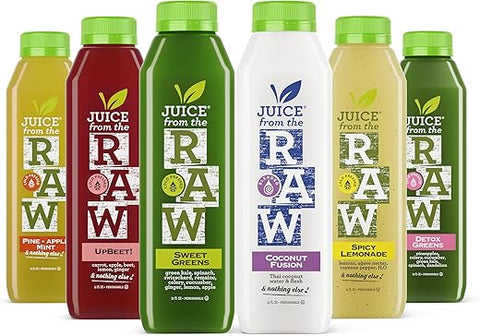 2-Day Juice Cleanse com Fusão de Coco por Juice From the RAW® – Sucos 100% Naturais e Preparados a Frio (12 Garrafas Totalizando 12 ml)