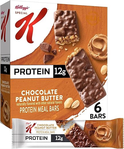 Special K - Kel Spc K Barra de Refeição 6 unidades – Chocolate Amendoim 9.5z (270g)