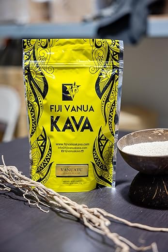 Fiji Vanua Kava - FIJI VANUA KAVA – Pó de Vanuatu – 454g (1lb) – Potencialize seu bem-estar