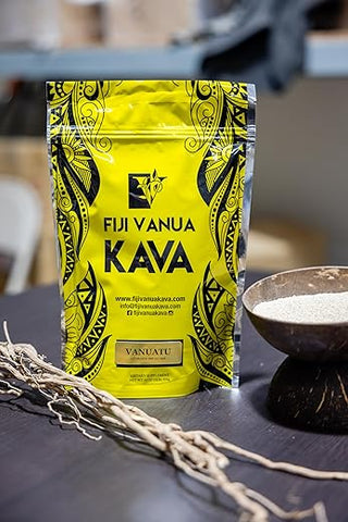 Fiji Vanua Kava - FIJI VANUA KAVA – Pó de Vanuatu – 454g (1lb) – Potencialize seu bem-estar