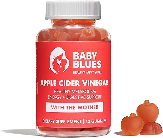 Gomas de Vinagre de Maçã Baby Blues – Veganas, Não-OGM – 100g