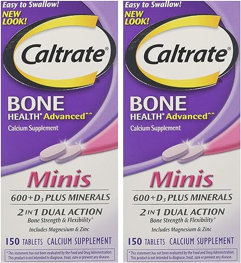 Minis Minerais Tamanho 150ct – Embalagem com 2 unidades – 300 comprimidos - Caltrate