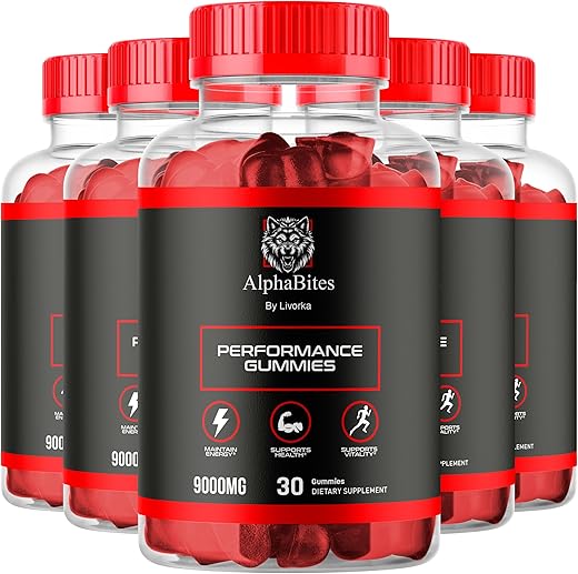 LIVORKA - Alpha Bites Gummies 9000 MG – 5 Pacotes, Fórmula Avançada, Resenha, 150 Gomas
