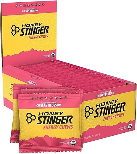 Energia de Cereja Orgânica | Mastigável | Sem Glúten | 30g - Honey Stinger