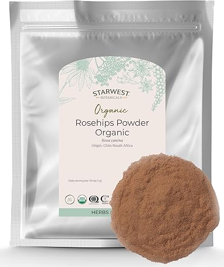 Pó de Rosa Mosqueta Orgânico, 454g - Starwest Botanicals