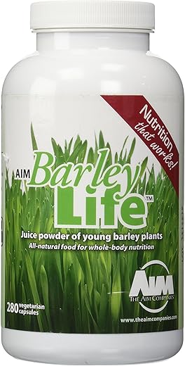 AIM International - AIM BarleyLife – Cápsulas de Barley Life 280-cápsulas | Energia Natural | Saúde e Bem-Estar