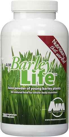 AIM International - AIM BarleyLife – Cápsulas de Barley Life 280-cápsulas | Energia Natural | Saúde e Bem-Estar
