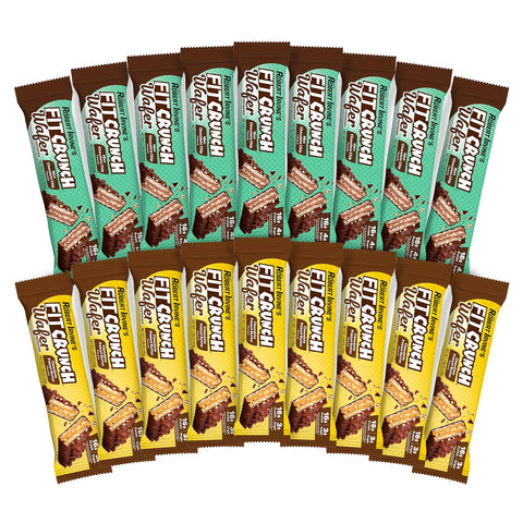 Fit Crunch - FITCRUNCH Wafer Barras de Proteína, 16g de Proteína, Criadas por Robert Irvine