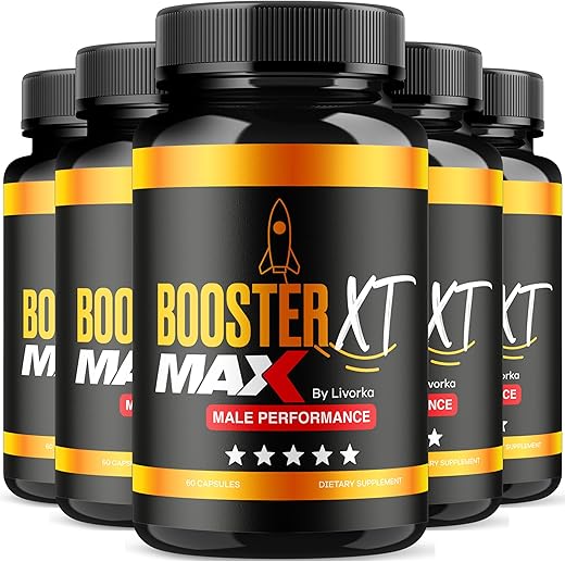 LIVORKA - BoosterXT Pro Capsules – 5 Pack (300 Capsules) | Suplemento Masculino MAX Força | BoosterXT, BoostXT, BosterX T Pastillas | Marca Líder