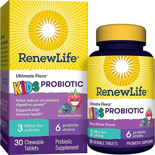 Kids Probiotic Gummies – Suporte Digestivo para Crianças, 60 Gomas - Renew Life