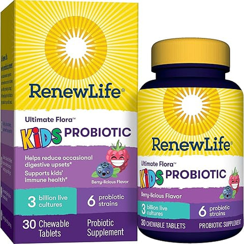 Kids Probiotic Gummies – Suporte Digestivo para Crianças, 60 Gomas - Renew Life