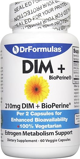 Suplemento DIM para Mulheres – Fórmula Avançada para Equilíbrio Hormonal e Bem-Estar Feminino - DrFormulas