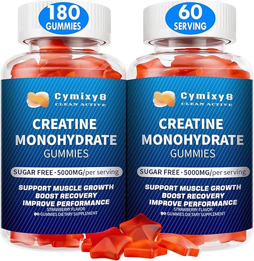 Cymixy8 - Gummies de Creatina Monohidratada 5g para Homens – Aumente sua performance!