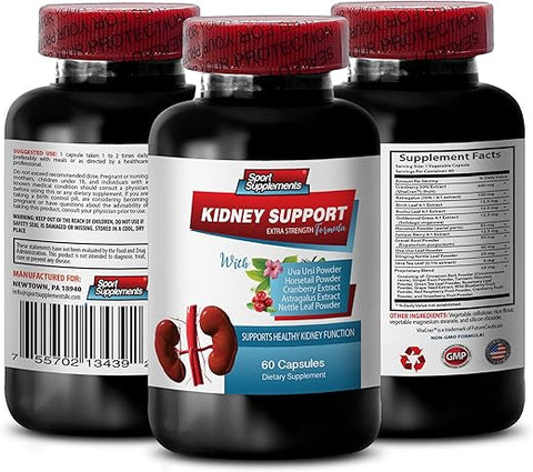 Sport Supplements - Suplemento Alimentar para Suporte Imunológico – Suporte Renal – Vitaminas de Cranberry, Limpeza Renal, Detox Renal